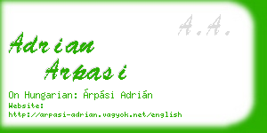 adrian arpasi business card